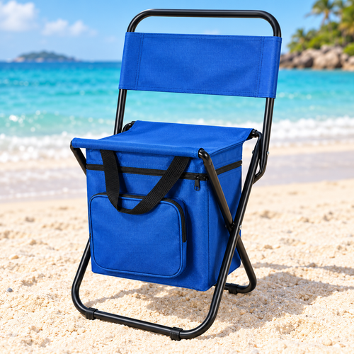 Chaise de plage bleue
