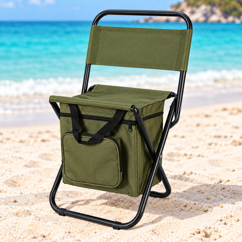 Chaise de plage vert militaire