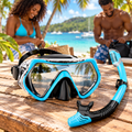 Ensemble masque et tuba de snorkeling — ambiance caribéenne