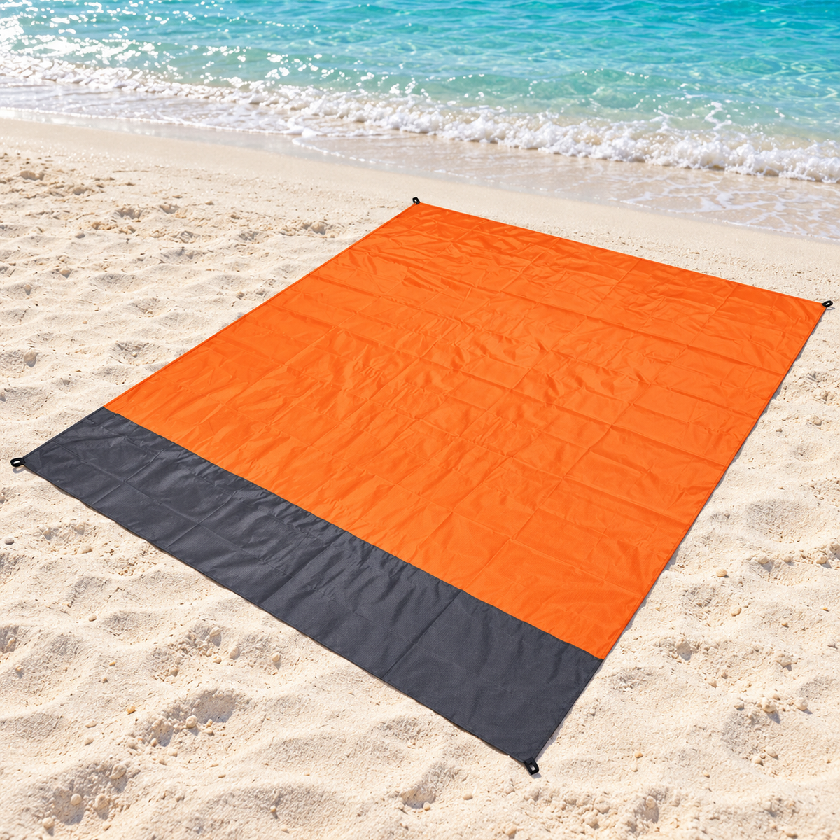 Tapis de plage orange